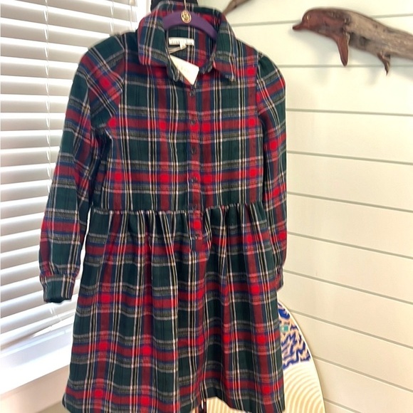 NWT,Copper Key,Classic & Timeless,Big Girls 7-16 Button Front Plaid Print Dress - Picture 2 of 3